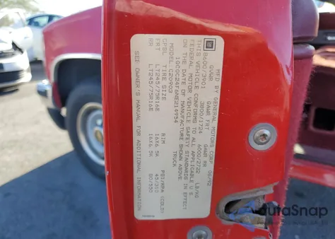 1992 Chevrolet Gmt-400 C2500 z USA, uszkodzony, nr VIN 1GCGC24F6NE214954